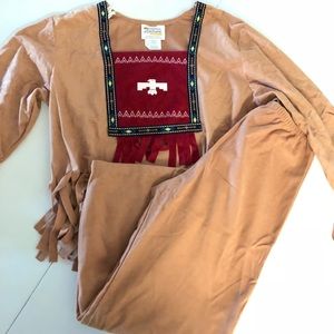 Halloween Indian Costume Size Large - Running Bull